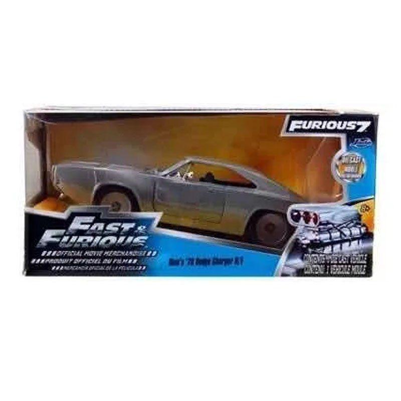 ミニカー Fast & Furious 1968Dodge ChargerWidebody Miniatura Carro 1968 Dodge Charger Cinza Escovado - Velozes